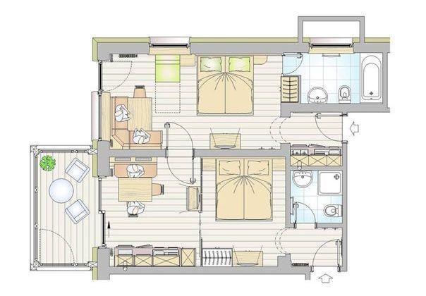 Apartments Chalet Ciufdlton Colfosco Bilik gambar